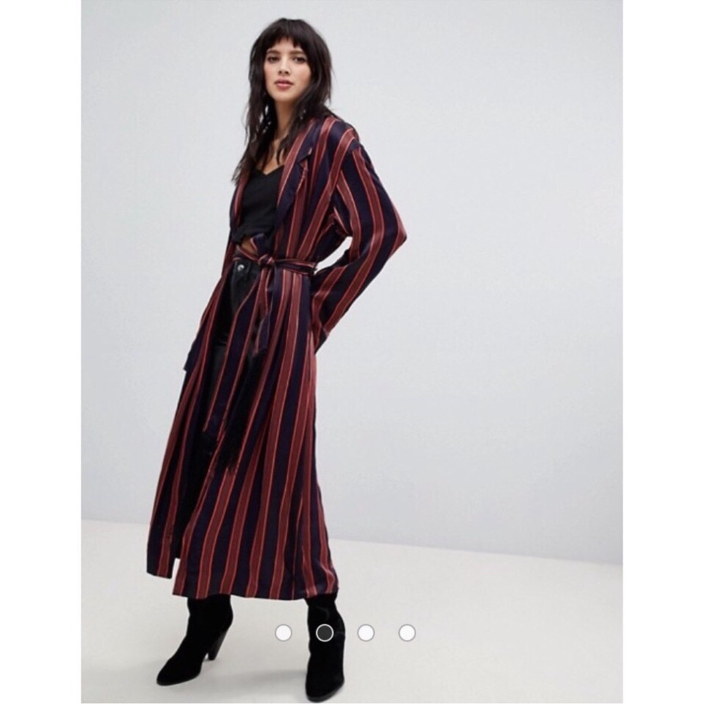 NWT! FP Free People Atrium Striped Duster Sz XS - Picture 9 of 14